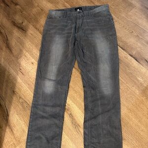 Calvin Klein Gray Corduroy jeans 36x32 100% cotton